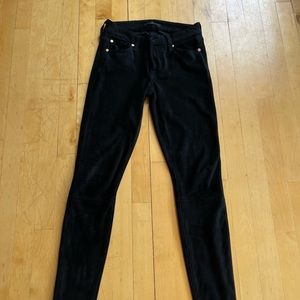 Black 7 for all man kind Polyester spandex soft swade like feel